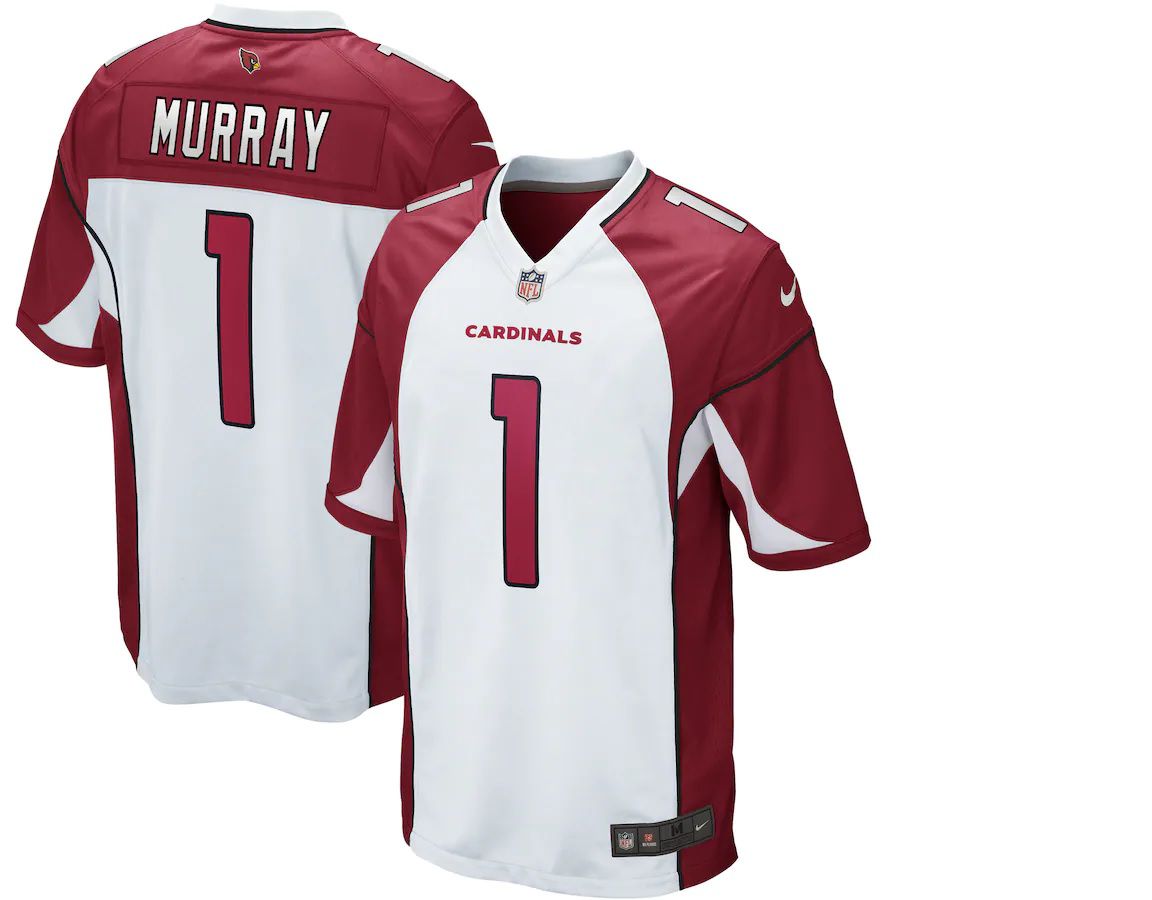 Men Arizona Cardinals #1 Kyler Murray White Nike Game Player NFL Jersey